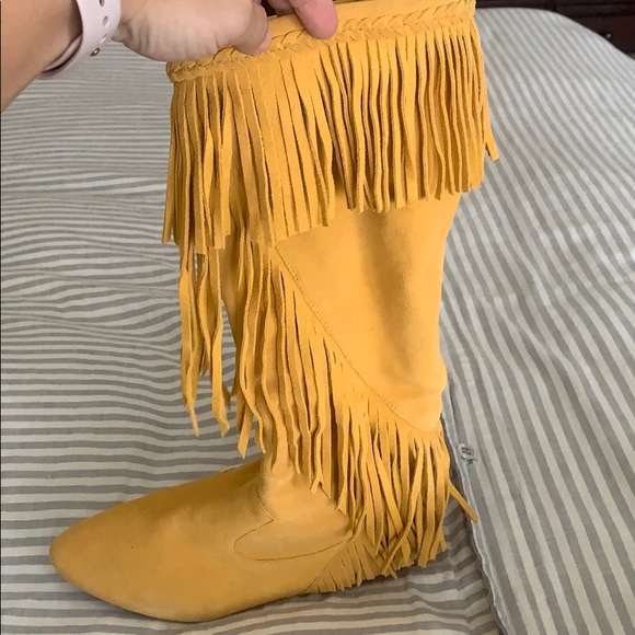 Sam Edelman Fringe Boots (flat) - Picture 2 of 6